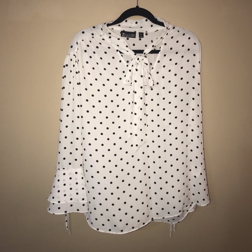 Polka dot blouse